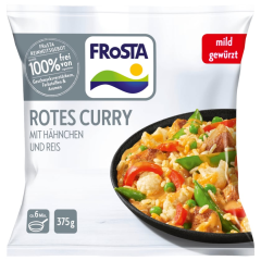 Frosta Rotes Curry mit Hähnchen und Reis