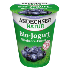 Andechser Natur Bio-Jogurt mild Blaubeere-Cassis