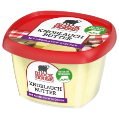 Block House Knoblauch Butter mit Knoblauch-Stücken