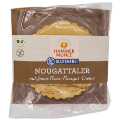 Hammermühle Bio Nougattaler mit Nuss-Nougat-Creme glutenfrei