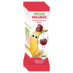 Erdbär Freche Freunde Frecher Riegel Bio Banane & Kirsche