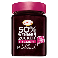 Zentis 50% weniger Zucker Waldfrucht passiert