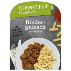 Dornseifer Rindergulasch mit Nudeln