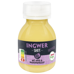 REWE to go Ingwer Shot mit Apfel & Passionsfrucht