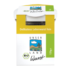 Unser Land Bio Delikatess Leberwurst fein