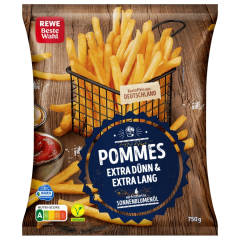 REWE Beste Wahl Pommes Extra Dünn & Extra Lang vegan