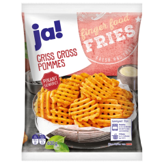 ja! Criss Cross Pommes pikant gewürzt