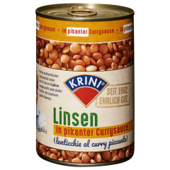 Krini Linsen in pikanter Currysauce