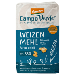 Campo Verde Bio demeter Weizenmehl Type 550