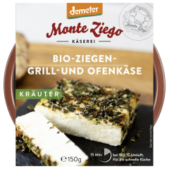 Monte Ziego Bio-Ziegen-Grill- und Ofenkäse Kräuter