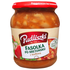 Pudliszki Fasolka Bretonische Bohnen mit Wurst