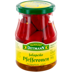 Feinkost Dittmann Rote Jalapeño-Pfefferonen scharf