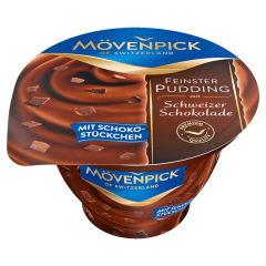 Mövenpick Sahnepudding Schweizer Schokolade mit Schokostückchen