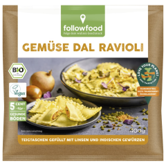 Followfood Gemüse Dal Ravioli Bio vegan