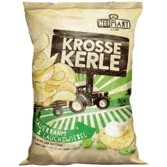 HeiMart Krosse Kerle Chips Sauerrahm & Lauchzwiebel