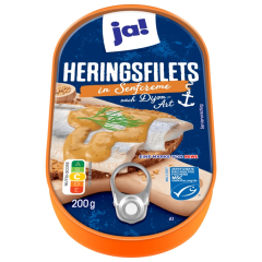 ja! Heringsfilets in Senfcreme