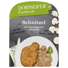 Dornseifer's Frischeküche Schnitzel mit Champignonrahmsoße