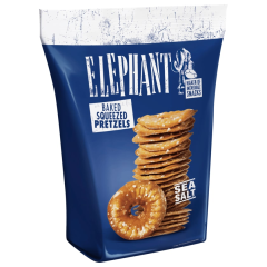 Elephant Baked Squeezed Pretzels Sea Salt