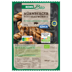 REWE Bio Nürnberger Rostbratwürste Schwein