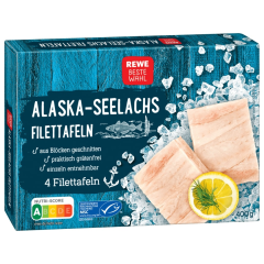 REWE Beste Wahl Alaska Seelachsfilets tiefgefroren