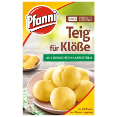 Pfanni Teig für Klöße aus gekochten Kartoffeln