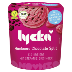 Lycka Bio Eis Himbeere Chocolate Split vegan