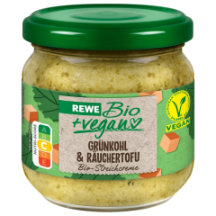 REWE Bio + vegan Streichreme Grünkohl & Räuchertofu