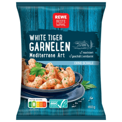 REWE Beste Wahl White Tiger Garnelen mediterrane Art