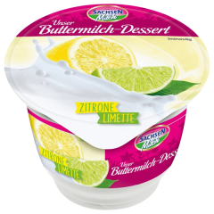 Sachsenmilch Buttermilch Dessert Zitrone Limette