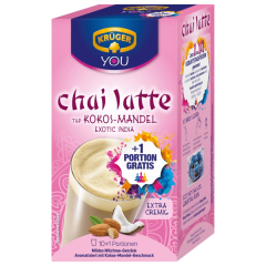 Krüger You Chai Latte Typ Kokos-Mandel Exotic India + 1 Portion gratis