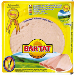 Baktat Geflügelwurst Aufschnitt