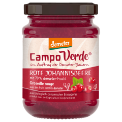 Campo Verde Bio Demeter Fruchtaufstrich Rote Johannisbeere