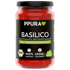 PPura Bio Basilico Tomatensauce Italienische Tomaten & Basilikum