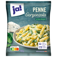 ja! Penne Gorgonzola mit feinem Blattspinat