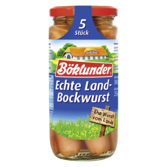 Böklunder Echte Land-Bockwurst in Eigenhaut 250g,