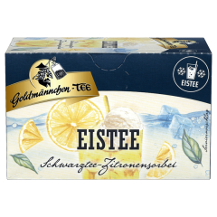 Goldmännchen-Tee Eistee Schwarztee Zitronensorbet