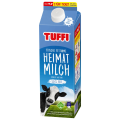 Tuffi fettarme Frischmilch 1,5%