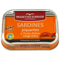 Mouettes d'Arvor Concarneau Sardinen in Olivenöl pikant