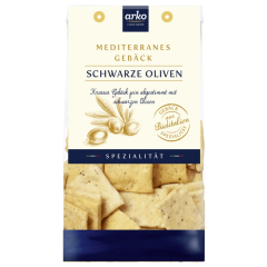 Arko Mediteranes Gebäck Schwarze Oliven