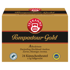 Teekanne Pompadour Gold 24 Beutel