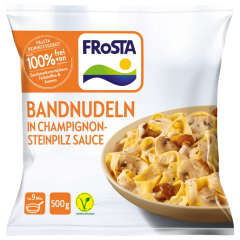 Frosta Bandnudel in Champignon-Steinpilz Sauce