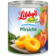 Libby's Pfirsiche in Hälften