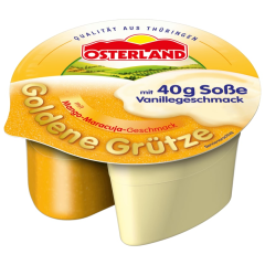 Osterland Goldene Grütze mit Vanille Soße