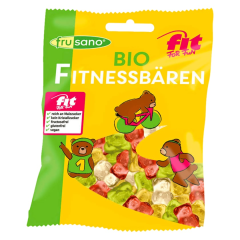 Frusano Bio Gummibären Fitnessbären fructosefrei vegan