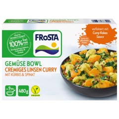 Frosta Gemüse Bowl Cremiges Linsen Curry vegan