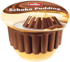 Müller Schokopudding mit Vanillesoße