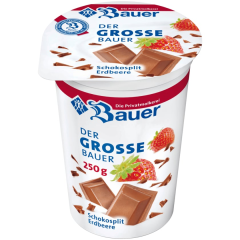 Bauer Joghurt mild Schokosplit Erdbeere