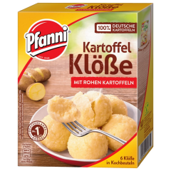 Pfanni Kartoffelknödel der Rohe