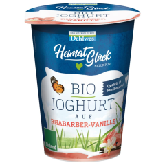 HeimatGlück Bio Joghurt Rhabarber-Vanille