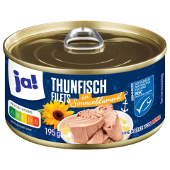 ja! Thunfischfilets in Sonnenblumenöl